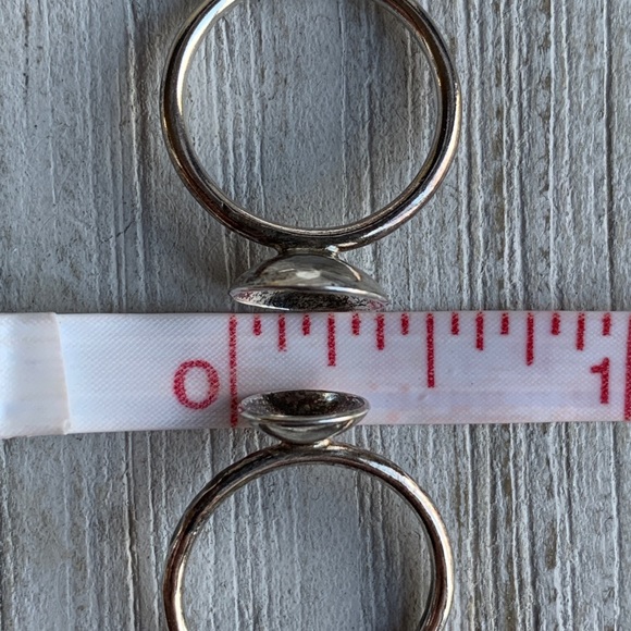 ONE Handmade Oxidized Sterling Silver Cup Ring - Picture 7 of 8